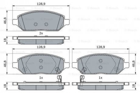 OPEL Колодки торм. пер. Karl 1,015- BOSCH 0986494906