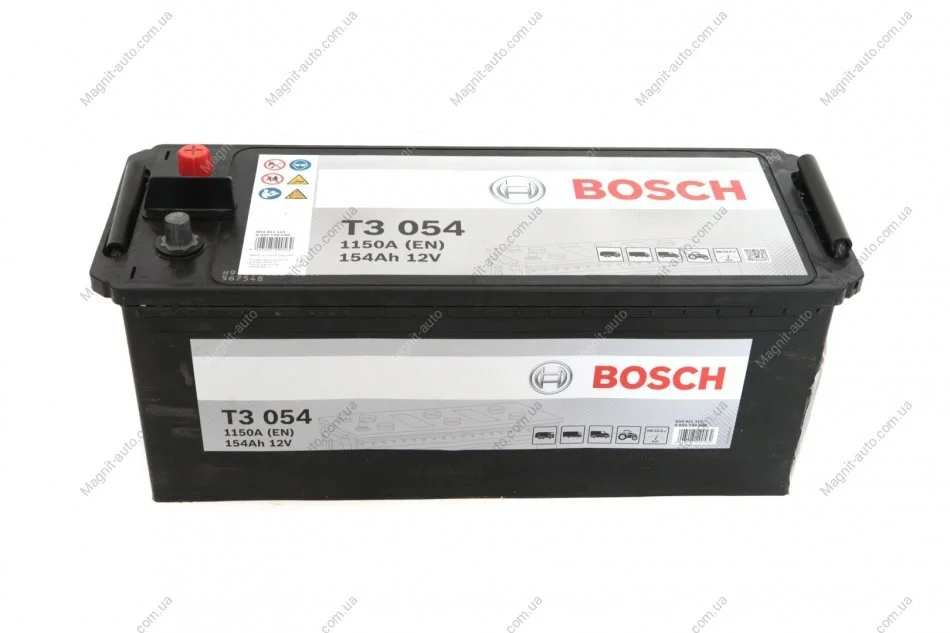 Аккумулятор Bosch 12В/154Ач/1150А/39,84кг BOSCH 0 092 T30 540 (фото 1)