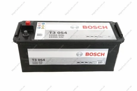 Аккумулятор Bosch 12В/154Ач/1150А/39,84кг BOSCH 0 092 T30 540