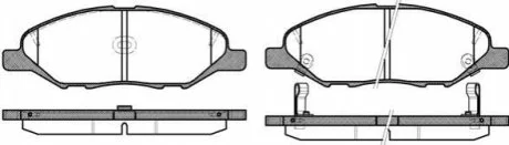 Гальмівні колодки перед. Nissan Micra 03-10/Note 06-12 (sumitomo) WOKING P13933.02
