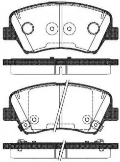 Гальмівні колодки перед. Ceed/Cerato/Elantra/Equus/i30 (09-21) WOKING P15123.32