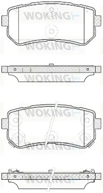 Гальмівні колодки задн. Accent/Ceed/Cerato/Creta/i20 (05-21) WOKING P13093.42 (фото 1)