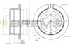 Гальмівний диск зад. Land Cruiser 100 4.7 i/4.2 TD (329x18) BREMSI CD7597V (фото 1)