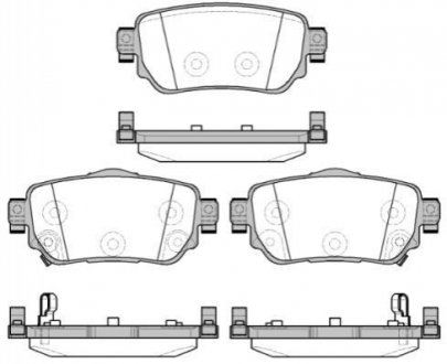 Гальмівні колодки зад. Nissan X-Trail/Qashqai II 13- (TRW) WOKING P14823.02