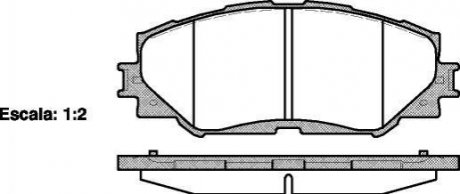 Гальмівні колодки перед. Toyota RAV4 06- (139,1x56x17,5) WOKING P13323.00 (фото 1)