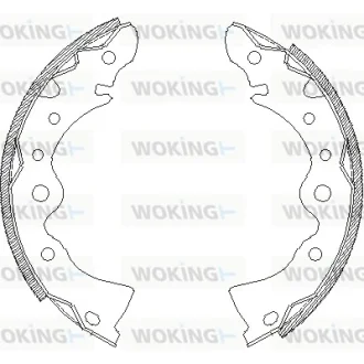 Гальмівні колодки задні NISSAN BLUEBIRD 1.5-2.0 83-90 WOKING Z4144.00