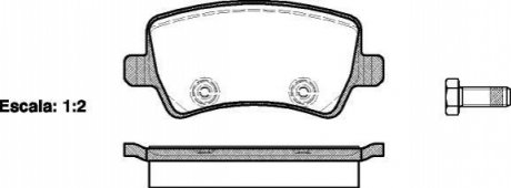 Гальмівні колодки зад. Ford Galaxy/S-Max 06-15 (TRW) WOKING P13363.00 (фото 1)