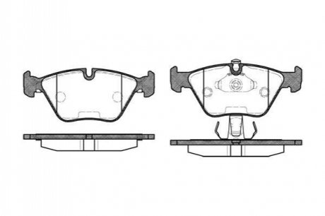 Гальмівні колодки перед. BMW 5 (E39) 2.0-3.5i 95-03 WOKING P3703.25