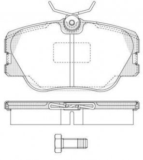 Гальмівні колодки перед. W201/124 (Lucas) WOKING P0893.00