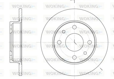 Гальмівний диск 500/Punto/KA 0.9-1.7 94- WOKING D6110.00