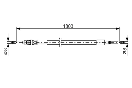 Трос тормоза BOSCH 1987482317