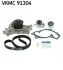 Комплект ремня ГРМ с помпой SKF VKMC 91304