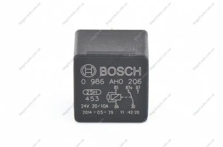 Микро реле 5-конт. 24V 20A BOSCH 0986AH0206