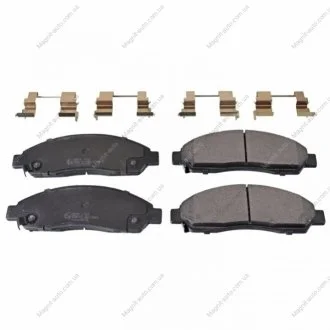 FEBI ISUZU гальмівні колодки передн.GREAT WALL Hover 06-, ISUZU D-Max 2,5D 07- FEBI BILSTEIN 170899
