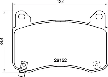 Колодки гальмівні дискові (комплект 4 шт) BREMBO P09029