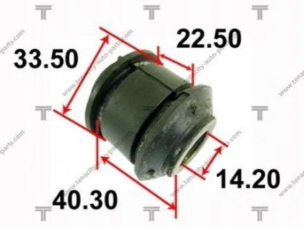 Сайлентблок рычага nissan (00-07) x-trail TENACITY AAMNI1027