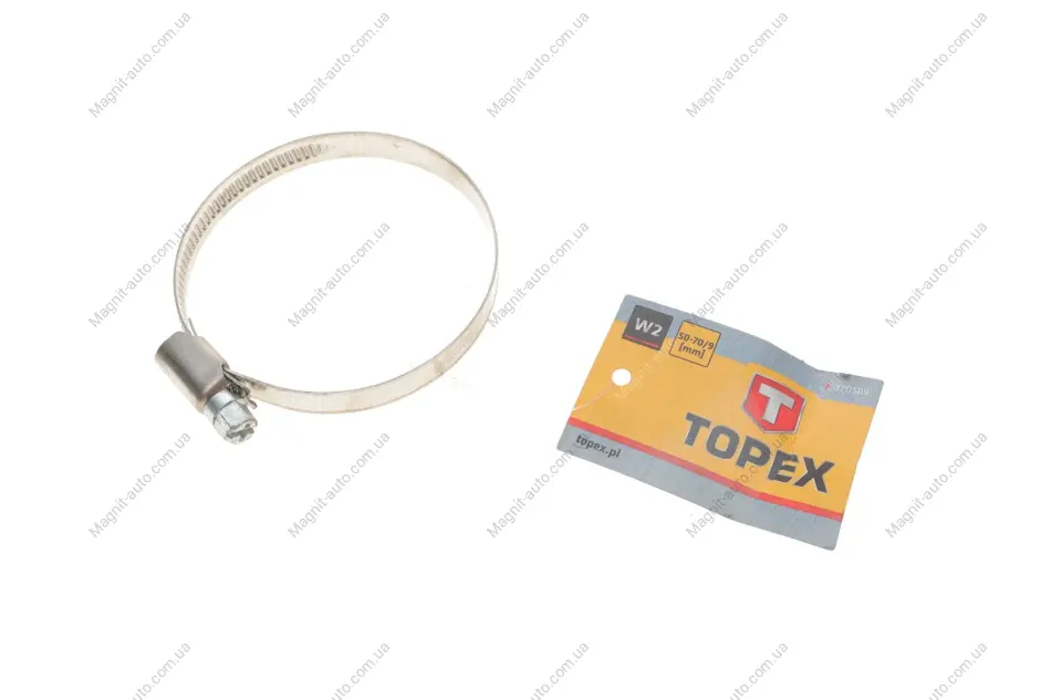 Хомут черв\'ячний 50-70/9 W2(TOPEX) Topex 37D509 (фото 1)