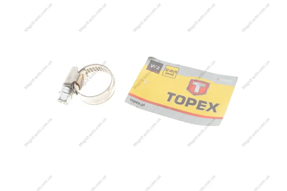Хомут черв\'ячний 12-20/9 W2(TOPEX) Topex 37D503 (фото 1)
