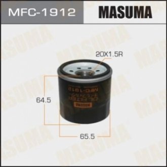 Фильтр масляный Mazda CX-30 (19), CX-5 (11), CX-9 (17-), 3, 6 (12-)/ Subaru Forester (01-), Impreza (03-), Outback (03-) Masuma MFC1912 (фото 1)