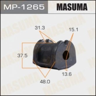Втулка стабилизатора заднего Subaru Forester (07-), Impreza (07-16), Legacy (09-), XV (12-17) (Кратно 2 шт) Masuma MP1265 (фото 1)