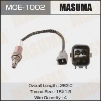 Датчик кислорода (лямбда-зонд) Toyota Auris (08-11), Corolla (08-11), Hillux (05-), Land Cruiser (05-12) MASUMA Masuma MOE1002 (фото 1)