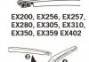 Щетка стеклоочистителя каркасная задняя 250mm (10\'\') ExactFit Rear Toyota Auris Touring Sports (E18) (EX256B) Trico EX256 (фото 3)