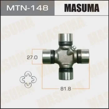 Хрестовина карданного валу (27x81.8) Nissan Navara (05-), Pathfinder (05-14)/ Toyota Hillux (15-) (MTN-148) MASUMA Masuma MTN148 (фото 1)