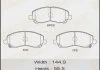 Колодка тормозная передняя Mitsubishi ASX (10-), Grandis (03-09), Lancer (07-15), Outlander (08-) MASUMA Masuma MS3469 (фото 1)