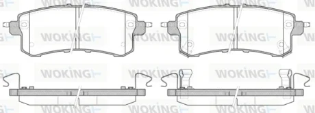 Колодки гальмівні диск. задн. (вир-во Remsa) Infiniti Qx56 5.6 10-,Nissan Patrol vi 5.6 10- WOKING P15473.02