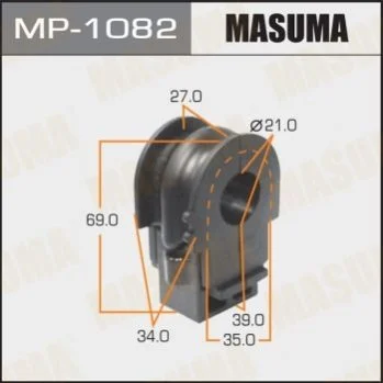 Втулка стабилизатора переднего. 2) Nissan Juke (10-), Leaf (12-), Qashqai (06-13) (MP-1082) MASUMA Masuma MP1082 (фото 1)