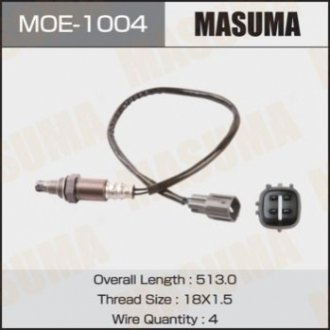 Датчик кислорода (лямбда-зонд) Toyota Camry (03-07), Highlander (07-10), RAV 4 (03-12) Masuma MOE1004 (фото 1)