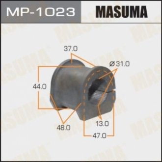 Втулка стабилизатора переднего Mitsubishi Montero (06-10), Pajero (06-10) (Кратно 2 шт) Masuma MP1023 (фото 1)