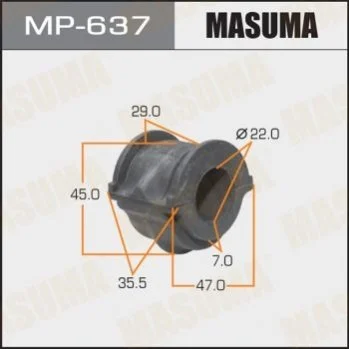 Втулка стабілізатора переднього (Кратно 2) Nissan Maxima (00-06), Primera (02-07) (MP-637) MASUMA Masuma MP637 (фото 1)