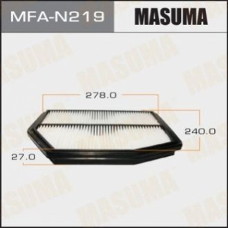 Фильтр воздушный Nissan Murano, Pathfinder/ Infinity QX60 (engine QR25DE) (14-) Masuma MFAN219