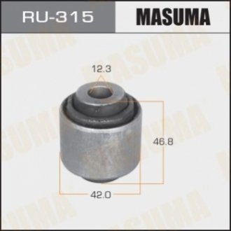 Сайлентблок задней поперечной тяги Honda Civic (01-05), CR-V (01-16), FR-V (05-09) Masuma RU315 (фото 1)