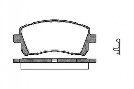 Колодки тормозные диск. перед. (Remsa) Subaru Outback (bl, bp) 2.5 03-10 WOKING P7553.02 (фото 1)
