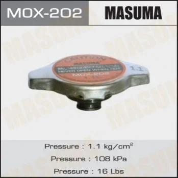 Крышка радиатора Honda/ Lexus/ Mazda/ Mitsubishi/ Subaru/ Suzuki/ Toyota 1.1 bar MASUMA Masuma MOX202 (фото 1)