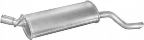 Глушитель алюм. сталь, задн. часть Opel Kadett E, Combo 85-93 1.3/1.6/1.7D POLMOSTROW 17.182 (фото 1)