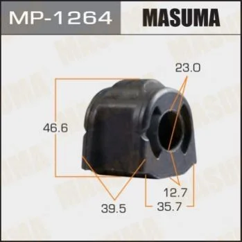 Втулка стабілізатора переднього (Кратно 2) Subaru Forester (12-), XV (12-) (MP-1264) MASUMA Masuma MP1264 (фото 1)