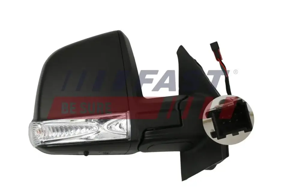Зеркало правое электр. с повторителем (подогрев + датчик) Fiat Doblo (09-16) Fast FAST FT88349 (фото 1)