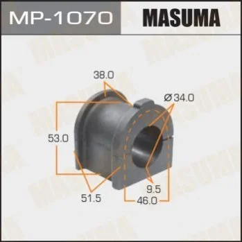 Втулка стабілізатора переднього (Кратно 2) Toyota Land Cruiser (09-) (MP-1070) MASUMA Masuma MP1070 (фото 1)
