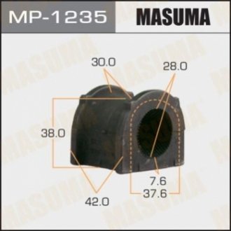 Втулка стабилизатора переднего Toyota Land Cruiser (-07) (Кратно 2 шт) Masuma MP1235 (фото 1)