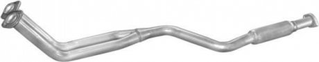Глушитель, алюм. сталь, передн. часть Mercedes W124 85-89 200/200T POLMOSTROW 13.72 (фото 1)