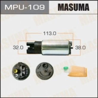 Бензонасос электрический (+сеточка) Honda/ Mitsubishi/ Subaru/ Toyota Masuma MPU109 (фото 1)
