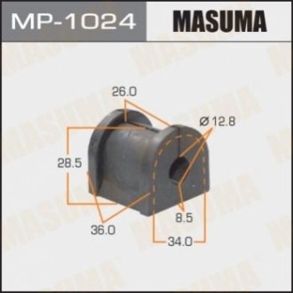 Втулка стабилизатора заднего Mitsubishi Lancer (03-09) (Кратно 2 шт) Masuma MP1024 (фото 1)