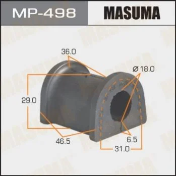 Втулка стабілізатора переднього (Кратно 2) Mitsubishi Galant (-00) (MP-498) MASUMA Masuma MP498 (фото 1)