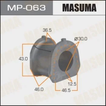 Втулка стабілізатора переднього (Кратно 2) Mitsubishi Pajero (-00) (MP-063) MASUMA Masuma MP063 (фото 1)