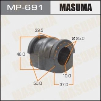 Втулка стабилизатора переднего Nissan X-Trail (00-07) (Кратно 2 шт) Masuma MP691 (фото 1)