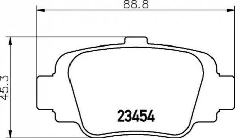 Колодки тормозные дисковые задние Nissan Micra 1.0, 1.3 (92-00) Nisshinbo NP2066