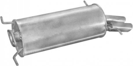 Глушитель алюм. сталь, задн. часть Mazda 626 2,0iGT-16V 87-91 POLMOSTROW 12.97 (фото 1)